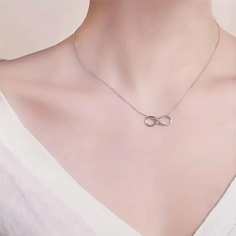 Stainless Steel Infinity Symbol Pendant Necklace