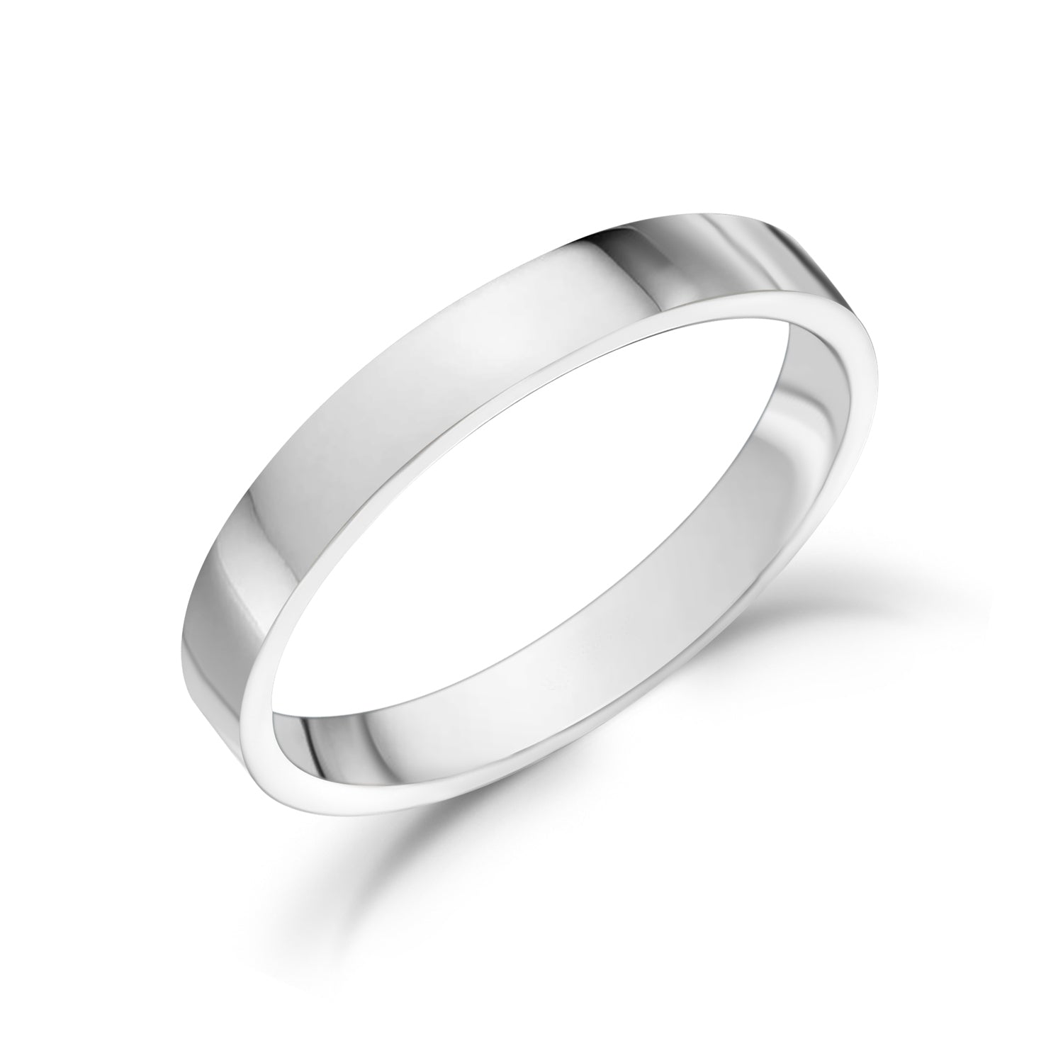 3mm Flat Wedding Band