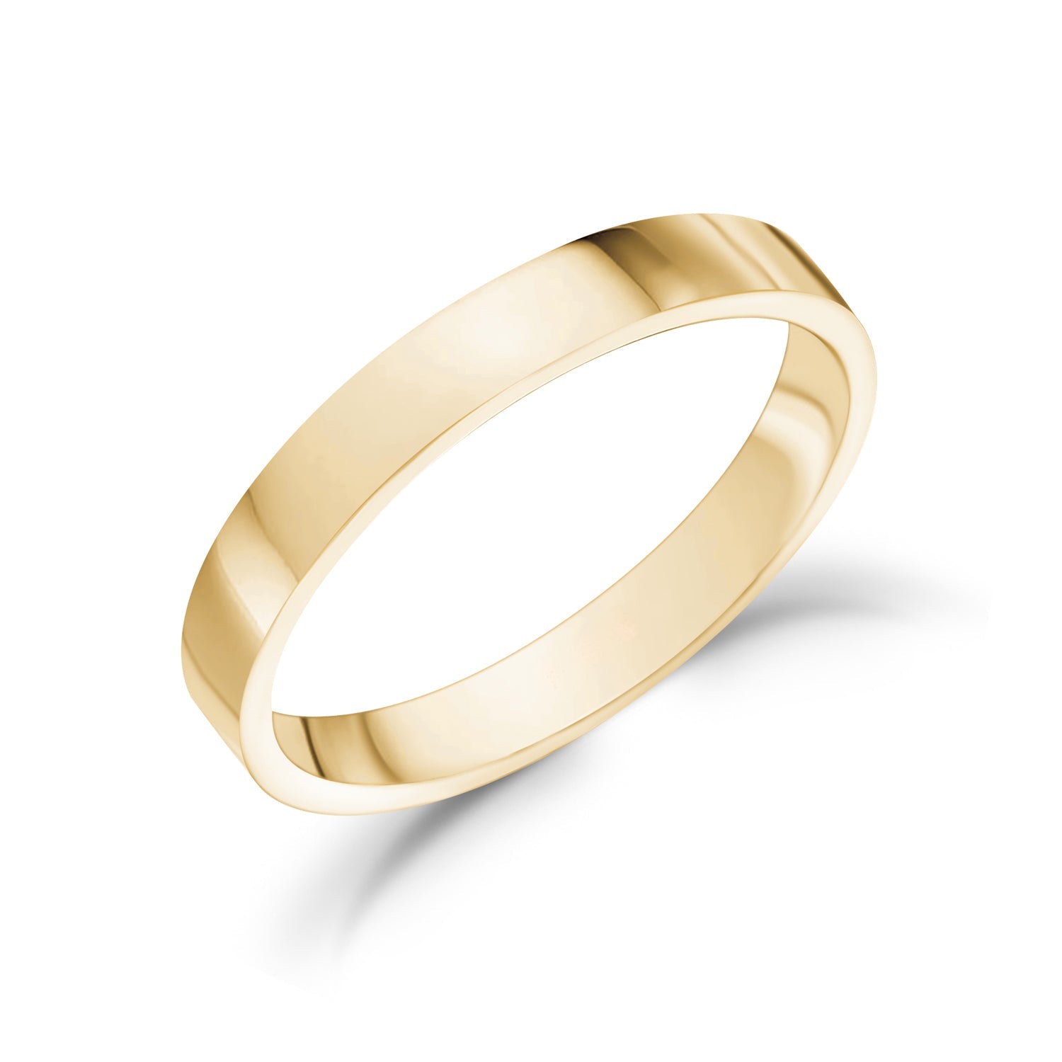 3mm Flat Wedding Band