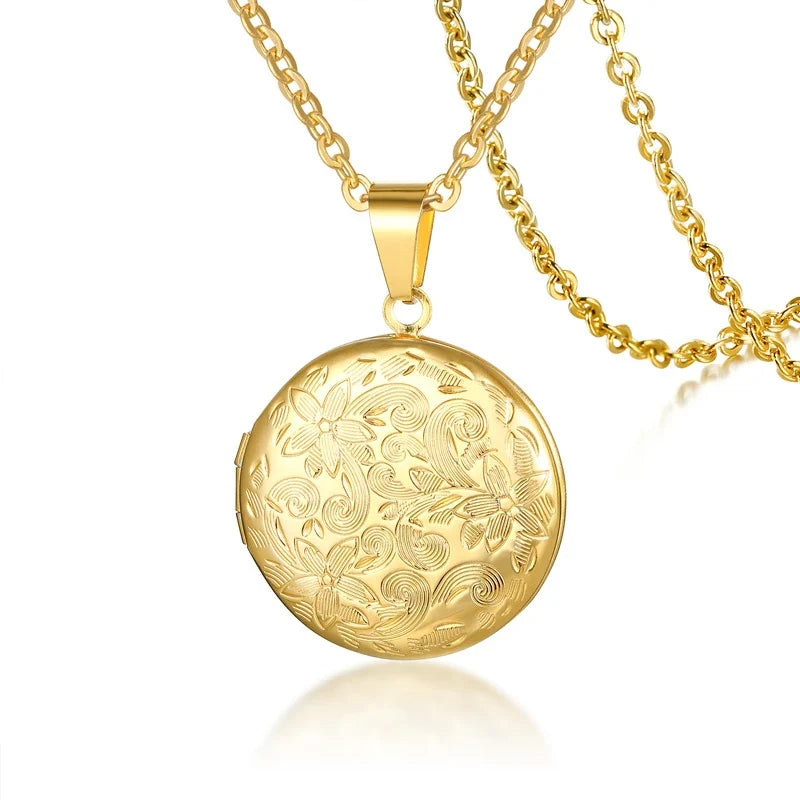 Heart Locket Pendants for Women Men Openable Photo Frame Stainless Steel Jewellery