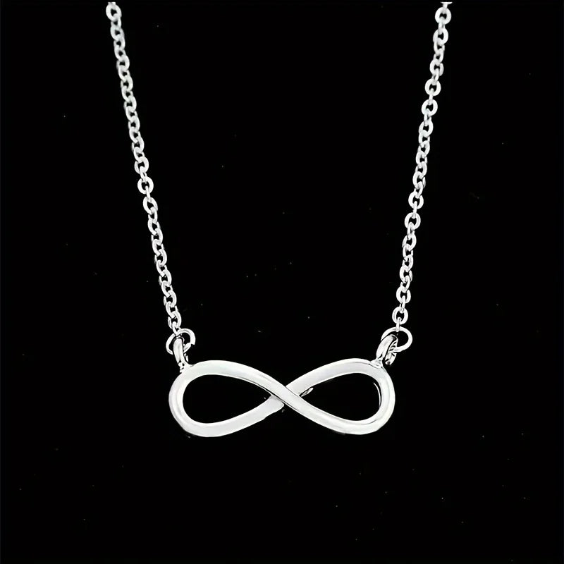 Stainless Steel Infinity Symbol Pendant Necklace